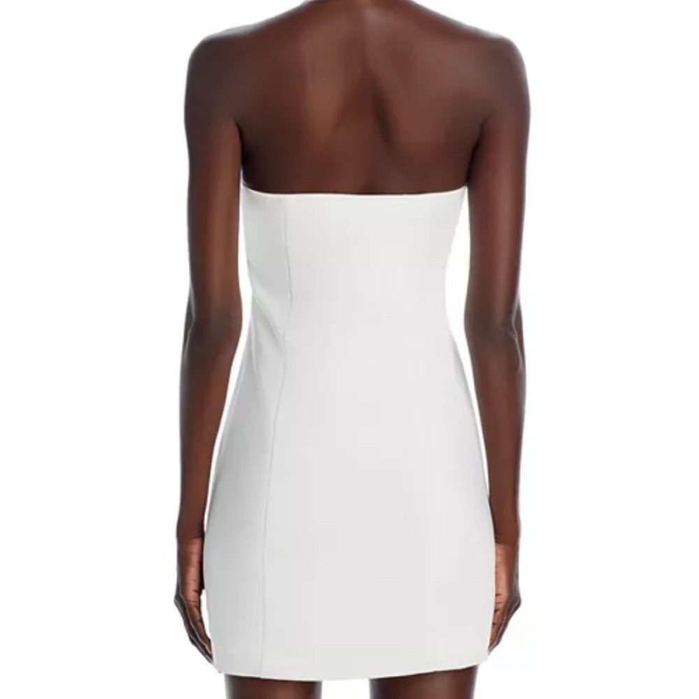 Aqua Elegant White Sleeveless Dress - Picture 2 of 3